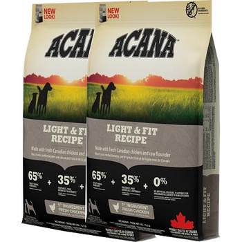 Acana Adult Light & Fit 2 x 11,4 kg