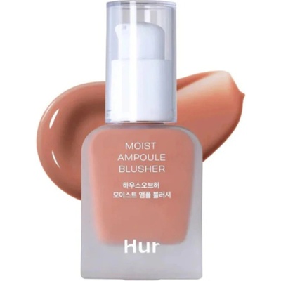 House of Hur Moist Ampoule Blusher Hydratační tekutá tvářenka 01 Nude Beige Mini 10 ml