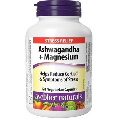 Webber Naturals Ashwagandha + Magnesium, 120 капсули, Webber Naturals (3954 WN)