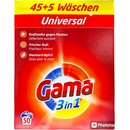 Gama universal 3 v 1 prášok na pranie 3 kg 50 PD