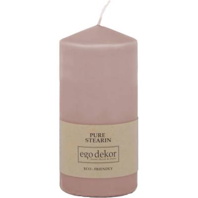 Ego dekor Прахово розова свещ Връх, време за горене 30 ч. Eco - Eco candles by Ego dekor (ZBC-3771028)