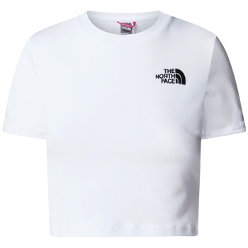 The North Face Essential Cropped Slim Short Sleeve Tee Размер: L / Цвят: бял