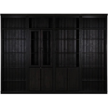 Støraa Кафява библиотека от масивен бор 296x223 cm Anita - Støraa (34584014)