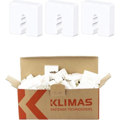 KLIMAS Wkret-met Distanční podložky 50x50mm - PVC 15 mm - 50 ks