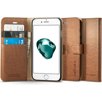 Pouzdro Spigen Wallet S 043CS20544 Apple iPhone 7/8 Plus hnědé