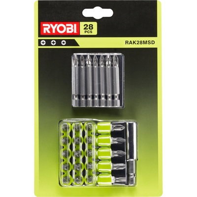 Súprava skrutkovacích bitov: 20x 25mm skrutkovací bit - 4x Philips (PH2) RYOBI RAK28MSD RY5132003305
