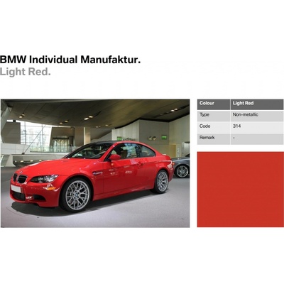 BMW 314 HELLROT farba nariedená, 1 liter