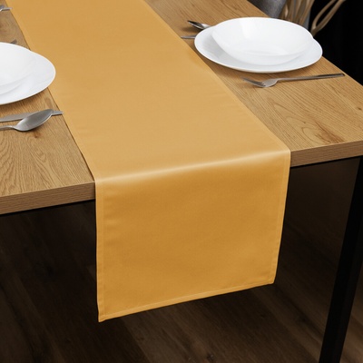 Biante Saténový behúň polyesterový Satén LUX-029 Zlatý 20x140cm