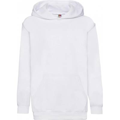 Mikina detská s kapucňou Fruit of the Loom 280 biela
