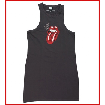 AMPLIFIED дамска рокля the rolling stones - autograph tongue - charcoal - amplified - ПОВРЕДЕНО - my1368