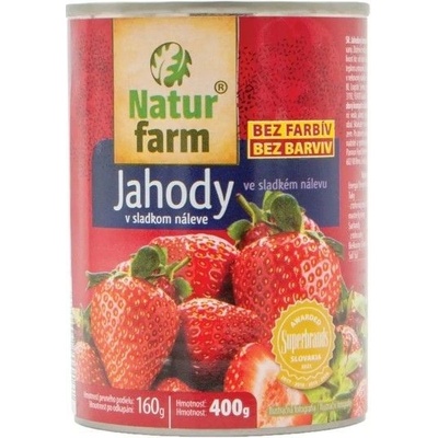 Natur Farm JAHODY V SLADKÉM NÁLEVU 400 g