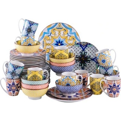 VANCASSO JASMIN jedálenská sada z porcelánu 48 dielna