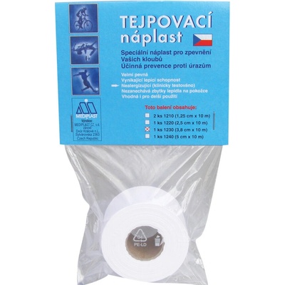 Náplast Mediplast 3,8 g x 10 m1 ks 1230XT tejpovací