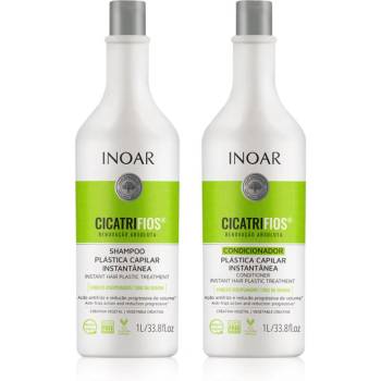 INOAR CicatriFios комплект за увредена и крехка коса 2x1000ml