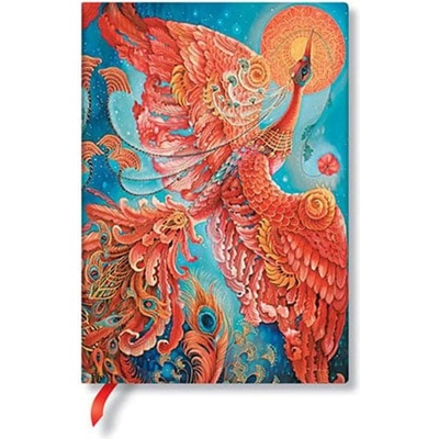 Paperblanks Тефтер Firebird, Midi, широки редове, мека кориц (1570180446)