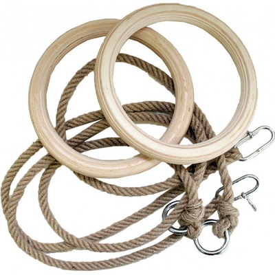 Spartan Dřevěné gymnastické kruhy 24 cm