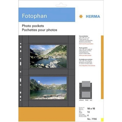 Herma fotophan 10x15 na sirku 10 listov cierna 7786