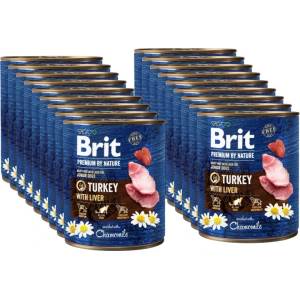 Brit Premium by Nature Пилешко с пилешки сърца 18x800г