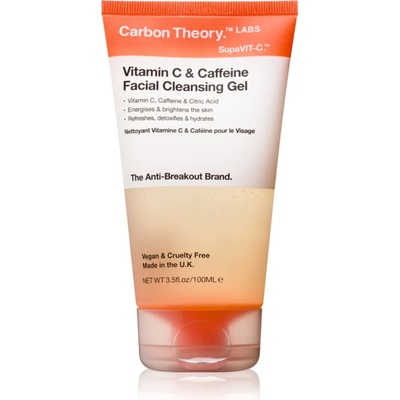 Carbon Theory Vitamin C & Caffeine почистващ гел с енергизиращ ефект с кофеин 100ml