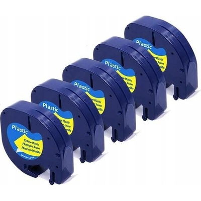 Páska do Dymo LetraTag žlutá 12mm 59423 5 KUSŮ