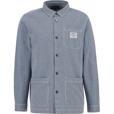 Barbour Риза с дълъг ръкав Barbour Men's Tindale Striped Long Sleeve Overshirt - Bleached Blue