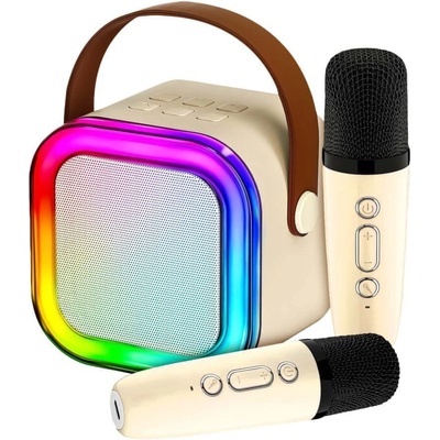 MG Sing Set Bluetooth Karaoke mikrofóny a reproduktor biely