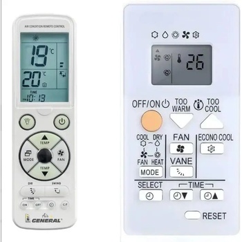 General Mitsubishi rh18a, msz-al25vkg, msz-hr25vf, msz-hr35vf, msz-hr42vf, msz-hr50vf - луксозно с подсветка дистанционно управление (rh18a, msz-al25vkg, msz-hr25vf, msz-hr35vf, msz-hr42vf, msz-hr50vf)