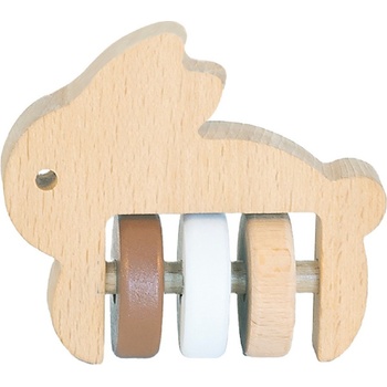 Bambam Дървена дрънкалка BamBam - Eco Friendly, зайче (51711)