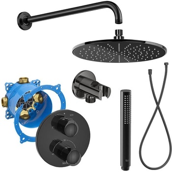 Roca Комплект за вграждане Т-1000 за вана/душ, titanium black, A5A0D09CN0 + A525869403 + A5B3750CN0 + A5B3950CN0 + A5B0250CN0 + A5B5250CN0 + A5B3850CN0 (A890K02001)