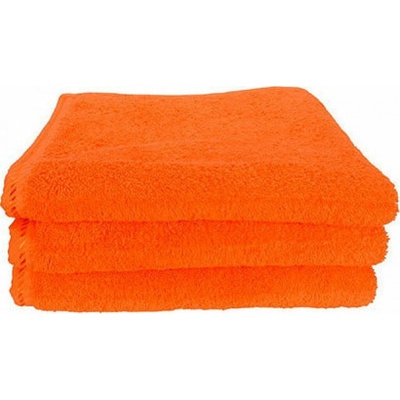 A&R Hustě tkaný ručník na ruce 500 g/m oranžová výrazná 50 x 100 cm