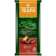 TRAPA Mléčná se stévií a lískovými ořechy 75 g