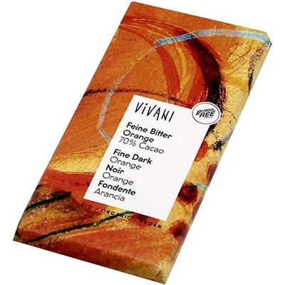 Vivani horká čokoláda s pomarančom 70% 100 g