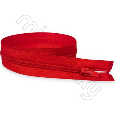 Zip spirálový dělitelný 45cm šíře 5mm červený