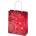 Екстрапак 20 х 25 см гланцово ламинирана червена подаръчна чанта с декор "Коледни орнаменти (35452)