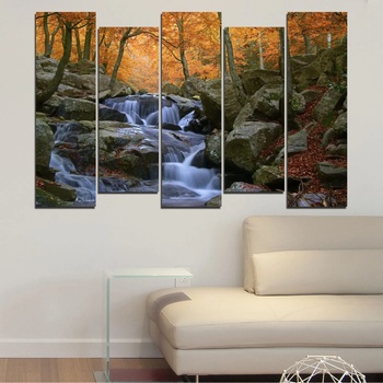 Vivid Home Картини пана Vivid Home от 5 части, Водопад, Канава, 160x100 см, 3-та Форма №0018