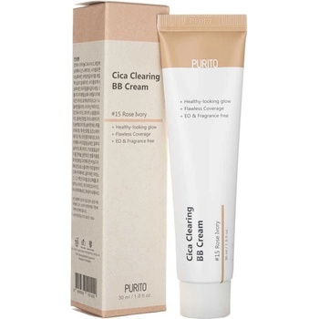 Purito Cica Clearing BB Cream 15 Rose Ivory BB krém s obsahom pupočníka ázijského 30 ml