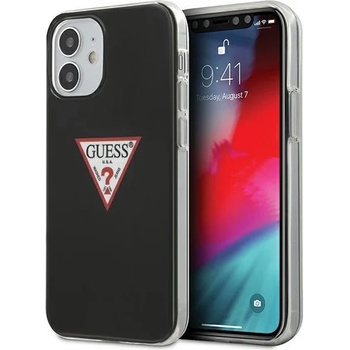 Image 1 of GUESS Калъф за телефон Guess Triangle Collection за iPhone 12 Mini, черен (GUE000856)