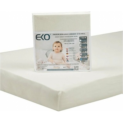 EKO Prestieradlo s gumou žerzej béžové 60x120
