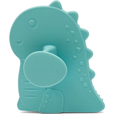 New Baby Detská silikónová kúpeľová kefa modrá