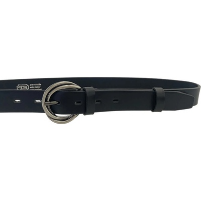 Penny Belts kožený opasek 30-194-63 černý