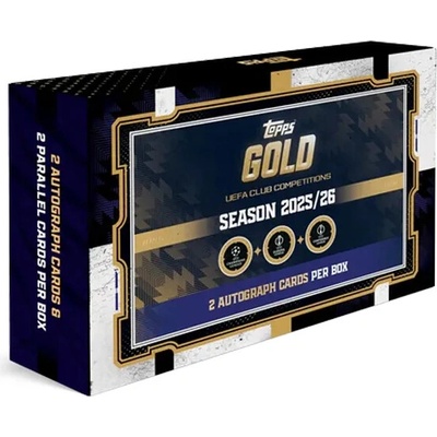 Topps Chrome UEFA Club Competitions 2025/2026 Gold box