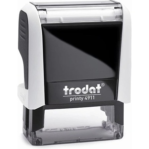 TRODAT Печат TRODAT Printy 4.0 4911 бял корпус черен тампон 4911FEH/F (4911FEH/F)