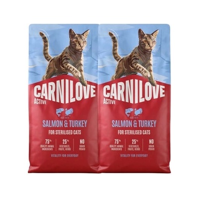 CARNILOVE Active Cat Salmon and Turkey Sterilised 2 x 6 kg
