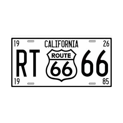 Plechová ceduľa značka USA R66