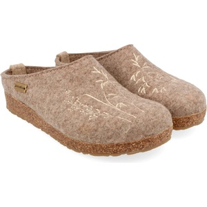 Haflinger Дамски пантофи Haflinger Women's Grizzly Meadow Slippers - Peat - размер 37 (EU) (126-0668-0212)