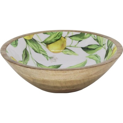 Chic Antique Dřevěná mangová miska s citróny Tours Limone Blossom25 x 8 cm 1300 ml