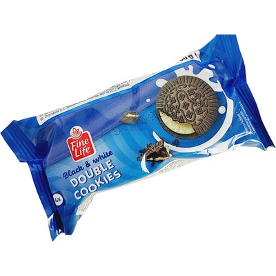 Fine Life Sušenka kakaová s vanilkovou náplní 60 g