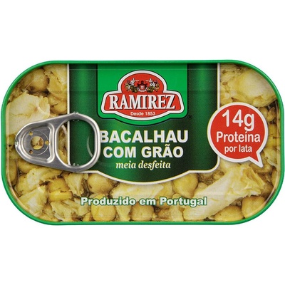 Ramirez Portugalská treska Bacalhau s cícerom v extra panenskom olivovom oleji 120 g