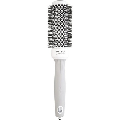 Olivia Garden Expert Shine Wavy Bristles White&Grey 20 mm