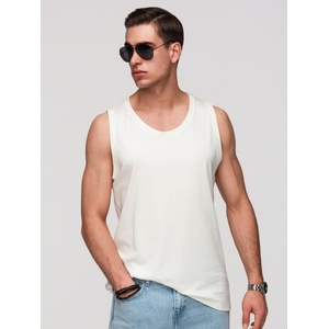 Ombre Clothing Мъжко памучно потникче BASIC - бяло V1 OM-TSBT-0272 Ombre Clothing Ombre Clothing | Byal | МЪЖЕ | M